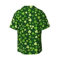 thumbnail image 2 of Wukai Happy St. Patrick's day Men's Casual Short-Sleeve Button Down Shirt - Lightweight Summer Dress Shirt for Daily Wear-Small, 2 of 7