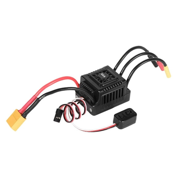 Almencla Motor Electric Speed Controller, 1/10 RC Car ESC Repair Dustproof Sensorless Adjustable for Truck Car Model G
