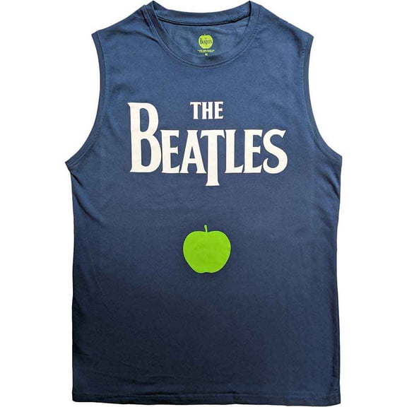 The Beatles Unisex Tank T-Shirt: Drop T Logo & Apple (X-Large)
