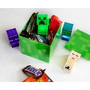 Minecraft Creeper Tin Storage Box Cube Organizer with Lid | 4 Inches