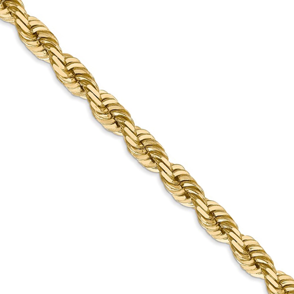 5.5mm, 14k Yellow Gold, Diamond Cut 