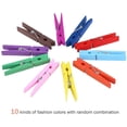 thumbnail image 3 of HUGFEGWE Clothes Pins for Crafts 40pcs Color Wooden Clothespins Durable Clothes Pegs Pins,Colorful Photo Clip for Photos Pictures Crafts,2.9 Inch (Random Color) CJB91-73085, 3 of 9