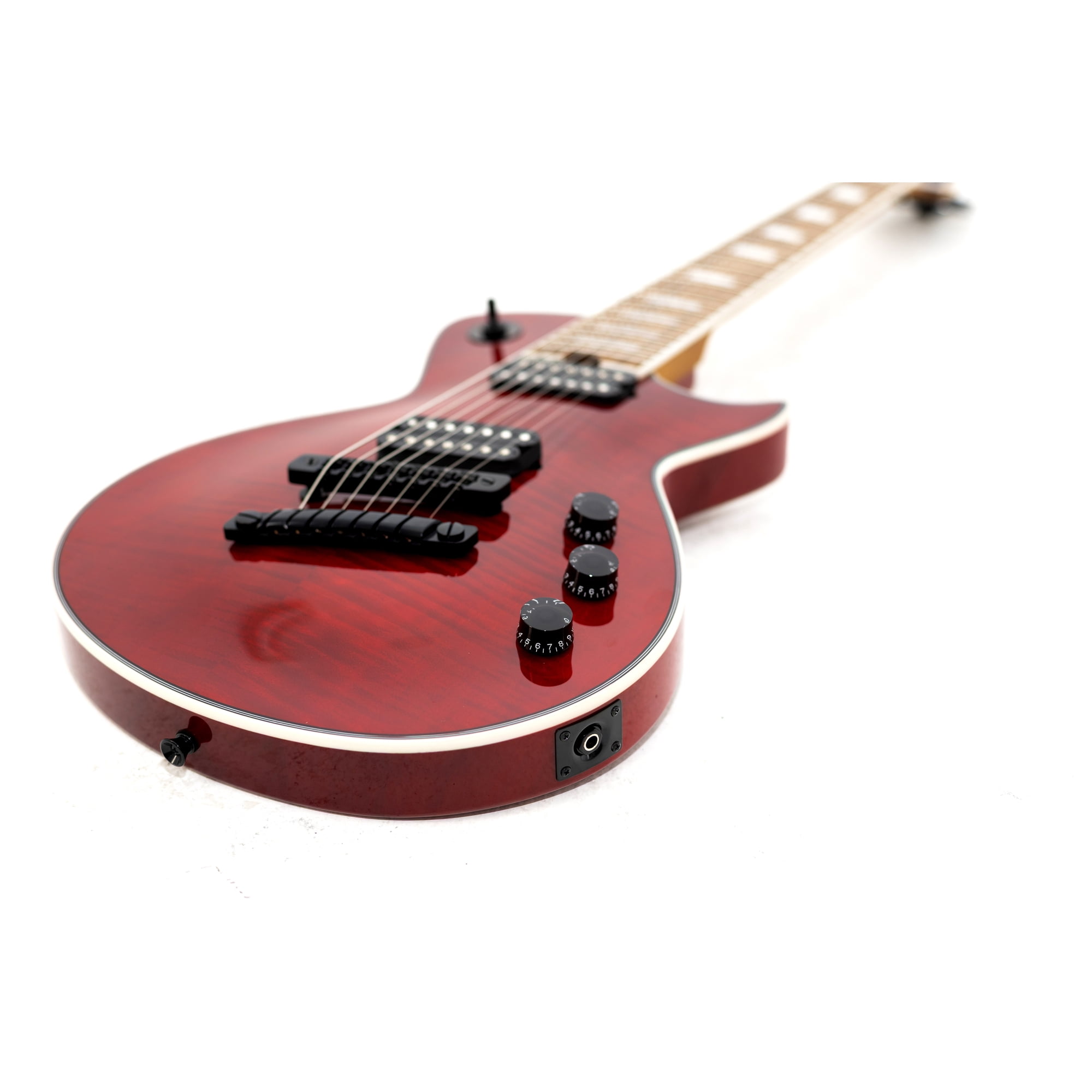 Tagima ALMACH 7 UQ TFR-DF Gloss Red Finish 7-String Electric Guitar – Okoume Body, Roasted Maple Neck, Rosewood Fretboard