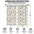 thumbnail image 2 of Blackout Kids Curtains,White Cartoon Dinosaurs Knights Pattern Childrens Insulated Curtains Set Of 2,Bedroom Essentials,Toddler Room Decor 42"x84", 2 of 5