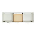 thumbnail image 6 of Ariel Cambridge 67 Inch Double Oval Sink Vanity With Carrara White Marble Countertop With 1.5 Edge In White, 6 of 10