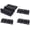 Black, variant on 2 Inch Butt Hinges for Cupboard Cabinet Home Furniture Hardware Door Folding Butt Hinge Black 12PCS