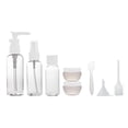 thumbnail image 1 of 8 Pcs Accessoires de Conteneurs de Voyage Rechargeables Durables Blancs, 1 of 8