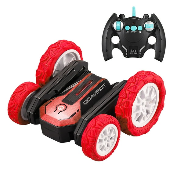 EGNMCR Voiture Jouet Cascade 2,4 GHz Voiture Télécommandée Voiture Rotative Double Face Jouet pour Enfants Télécommande Cadeaux d'Anniversaire pour Enfants