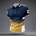thumbnail image 2 of 2026 Soccer Cup Jersey for Men, Polo Collar Short Sleeve England Rose & Gold Ball Graphic Top - Breathable Fan Shirt for Match Day & Casual Wear Blue L, 2 of 4