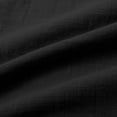 thumbnail image 5 of Nestiefly Cotton Linen Capri Pants for Women Petite Summer Pedal Capris 2026 Elastic High Waist Wide Leg Crop Trouser with Pockets Black M, 5 of 7