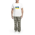 thumbnail image 5 of CafePress - I Stand With Ukraine Flag Emblem Map Patri Pajamas - Men's Light Loose Fit Cotton Pajama Set, 5 of 7