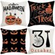 thumbnail image 1 of Funda de almohada con estampado de calabaza de Halloween, decoración del hogar, funda de cojín para sofá o ventana, 1 of 2