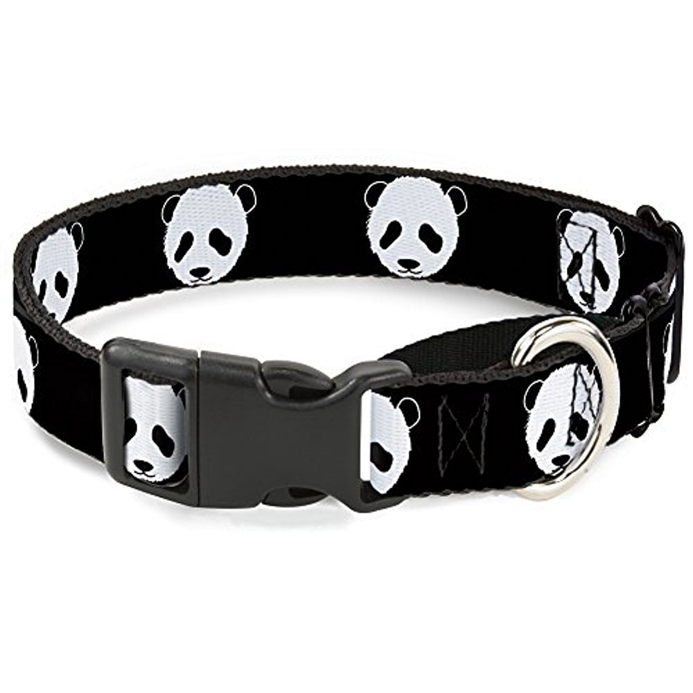Buckle-Down Martingale Dog Collar - Panda Bear Repeat - 1" Wide - Fits 15-26" Neck Size - Large