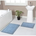 thumbnail image 3 of Home Weavers Inc Luxury Collection 100% Cotton Non-Slip Bathroom Rug Set, Machine Washable- Bathroom Rug, Bath Rug 17"x24", 21"x34", 20"x20" - Linen, 3 of 5