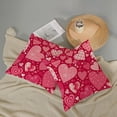 thumbnail image 5 of Valentines Pillow Covers 20x20 Inch Set of 2,Red Love Heart Throw Pillows Case,Valentine''s Day Mother''s Day Anniversary Decorative Square Cushion Covers Farmhouse Couch Decor for Home Sofa Bed, 5 of 5