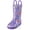 Pvc Purple, variant on Paw Patrol Purple Girls Character Printed Waterproof Easy-On Handles PVC Rain Boots - Size 11 Little Kids