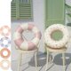thumbnail image 3 of Retro Striped Swimming Ring-Pink-70#sport equipment, 3 of 4