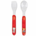 thumbnail image 7 of Daniel Tiger 5 Pc Mealtime Feeding Set for Kids and Toddlers - Includes Plate, Bowl, Cup, Fork and Spoon Utensil Flatware - Durable, Dishwasher Safe, BPA Free (Red), 7 of 7