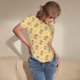 thumbnail image 3 of Fotbe mouse and cheese Body de Mujer con Cuello Redondo y Mangas Cortas, Sin Mangas Ajustado, Suave, Cómodo y Básico-Large, 3 of 7