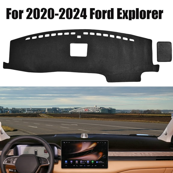 For 2020-2024 Ford Explorer Dashboard Mat Dash Non-Slip Sun Cover Protect Pad