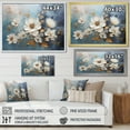 thumbnail image 4 of Designart "Dreamy Floral Triad II" Seasonal Flowers Floater Framed Canvas Wall Art, 4 of 5