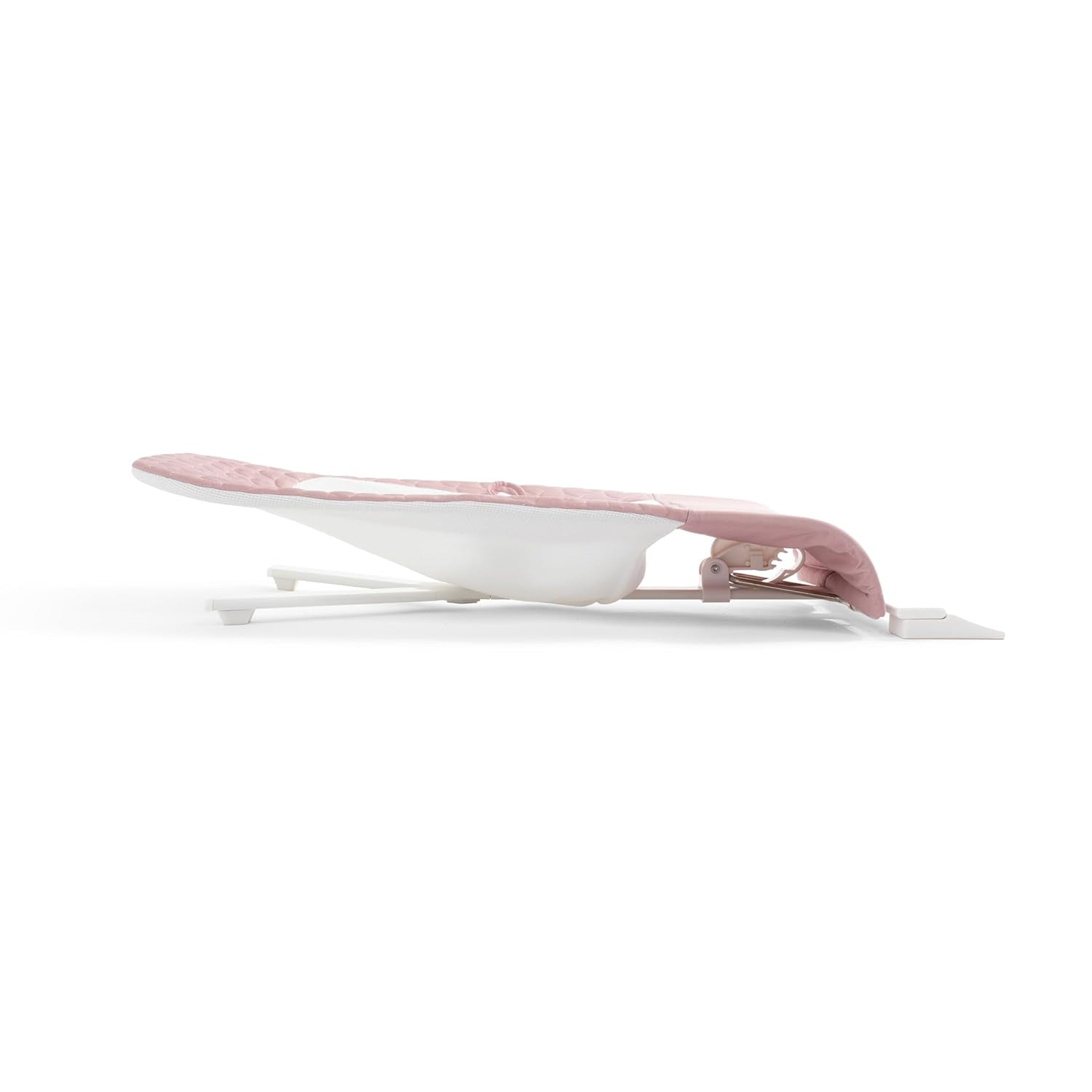 Baby Delight Alpine Organic Deluxe Portable Bouncer, Lightweight, Travel-Ready & Adjustable Recline, Organic Rose