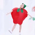 thumbnail image 2 of EeaseMX Disfraz infantil con diseño de frutas y verduras, creativo y divertido, para cosplay, fiesta infantil, desfile de moda (forma de manzana)., 2 of 7