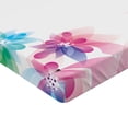 thumbnail image 2 of Ambesonne Abstract Fitted Sheet, Digital Bridal Flowers, Full Size, Multicolor, 2 of 3