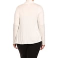 thumbnail image 4 of Women's Plus Size Casual Long Sleeve Draped Open Cardigan XL-4XL, 4 of 6