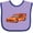Lavender and Purple, variant on Inktastic Red Flames Race Car Boys or Girls Baby Bib