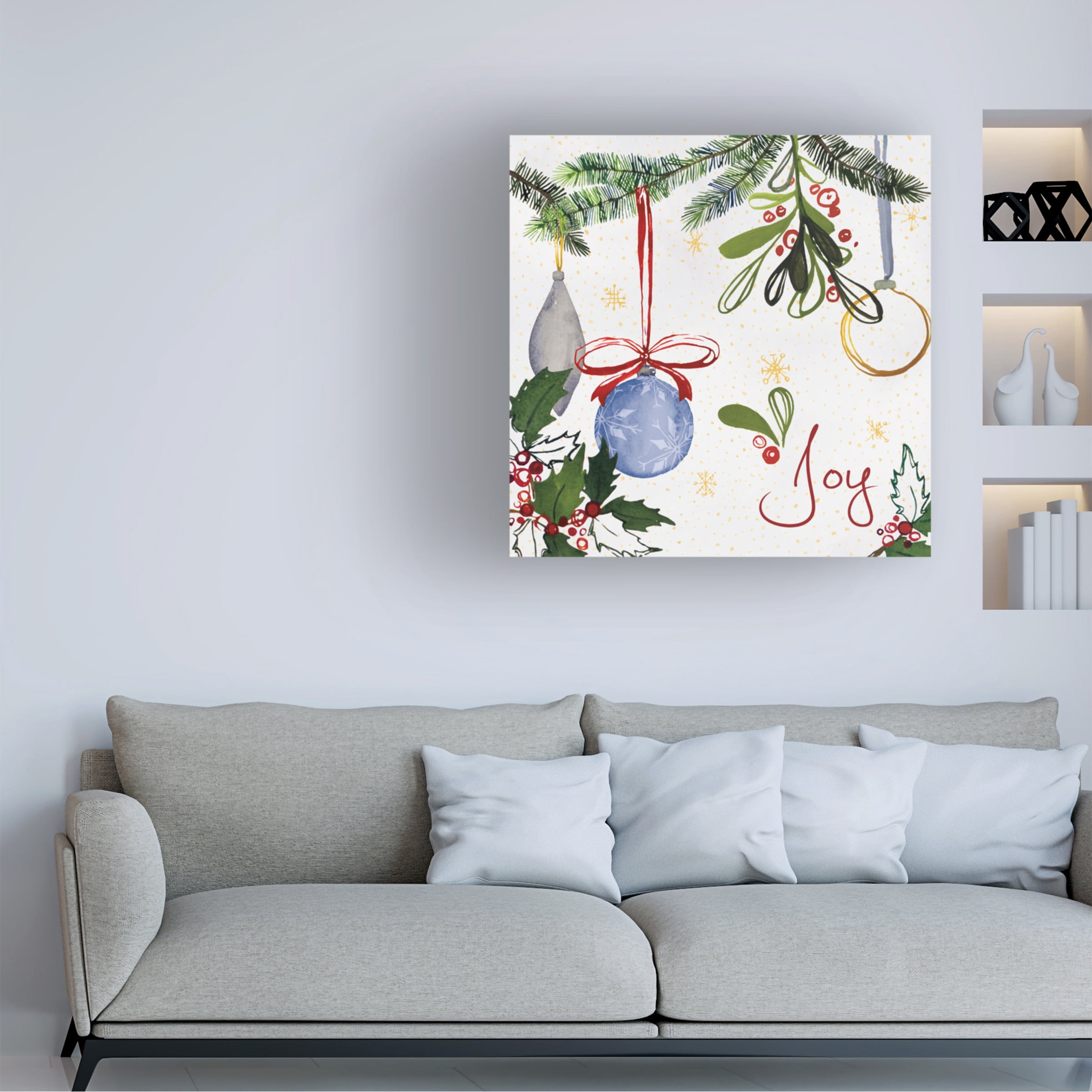 Harriet Sussman 'Watercolor Christmas I' Canvas Art