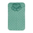 thumbnail image 2 of JingChun Bathtub Mat Non Slip, Shower Foot Scrubber Mat, Long Bath Mat for Tub Non Slip with Suction Cups Drain Holes, Shower Mat with Foot Scrubber, Machine Washable, 2 of 6