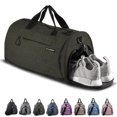 thumbnail image 1 of Bolsa deportiva Fitgriff con compartimento para calzado y artículos húmedos, unisex, color verde mil, 1 of 6