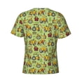 thumbnail image 6 of Vsdgher Cute Tractor Print Men's Dry Fit Mesh Athletic Shirts Moisture Wicking Tennis T-Shirt Tops, 6 of 9