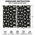 thumbnail image 2 of Minimalist Floral Curtains, 84 Inch Long Rod Pocket Drapes for Living Room or Bedroom, 2 Panels, Room Darkening Fabric, 2 of 2