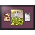 thumbnail image 1 of collage photo frame double mat with 1 - 11x14 and 2 - 5x7 openings and  black frame, 1 of 2