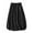 Black, variant on JNGSA Women's Midi Skirt Elastic High Waist Cotton Linen Skirt A-Line Skirt for Women 2024 Trendy