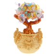 thumbnail image 2 of KLKCMS Crystal Money Tree Bonsai Wealth Feng Shui Home Decor Birthday Gifts 7" #1 Colorful B, 2 of 4