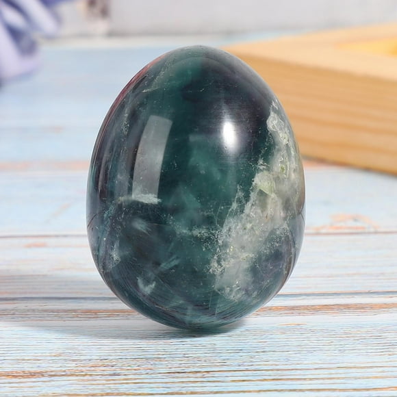 Natural Fluorite Egg Fluorite Egg Glossy And Smoothly For Massage Stones