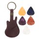 thumbnail image 5 of WEUVEB 1Jgo Estuche Porta Púas De Guitarra Con Llaveros En Café Para Transporte Fácil Y Seguro, 5 of 8