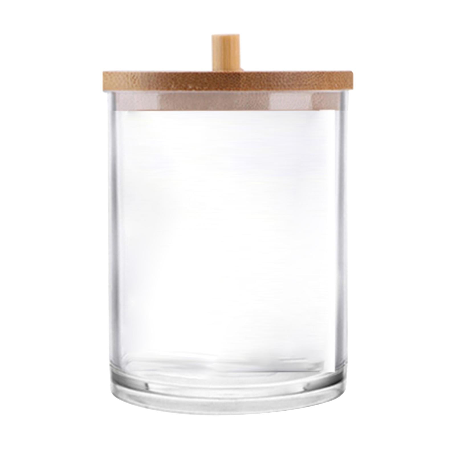 Dispenser Clear Swab Floss Cotton Round Pad Organizer Acrylic small round