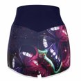 thumbnail image 5 of Stretchy Shorts for Women High Waisted Fashion Casual Pants Butterfly Print Sexy Slim Elastic Sports Summer Flowy Shorts S-3XL, 5 of 6