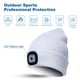 thumbnail image 2 of Gorro con faro LED recargable unisex, gorro de punto cálido para seguridad en invierno, regalos para hombres, mujeres y papás, 2 of 6