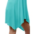 thumbnail image 4 of J. METHOD Women's Sleeveless Round Neck Flare Curved Hem Swing Tank Top Dress NEWDR61 Mint S, 4 of 5