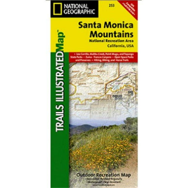 Carte des Montagnes de Santa Monica - Californie