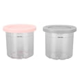 thumbnail image 2 of 2 Pack Ice Cream Containers, Reusable Ice Cream Maker With Blue, Gray, Green,  Lids, BPA - Free & Dishwasher Safe, Airtight Ice Cream Pints For  NC299AMZ And NC300s, 2 of 8