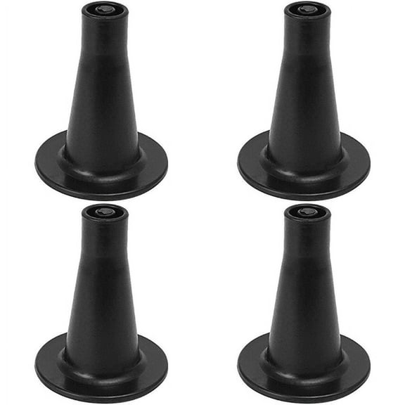 Leg Daddy 3-5/8" Tall Cone Shaped Replacement Bed Frame Feet, Set of 4