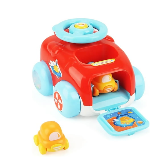 Vehículos de juguete de lanzamiento interactivo, autos impulsados por , con 2 autos pequeños, habilidades motoras , autos de juguete Naranja Macarena coche de eyección