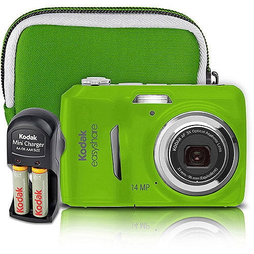 Kodak C1530 14MP Digital Camera Bundle w/ 3x Optical Zoom, 3.0" LCD