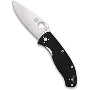 Spyderco Tenacious Value Folding Knife with 3.39" Stainless Steel Blade and Durable Non-Slip G-10 Handle - PlainEdge - C122GP